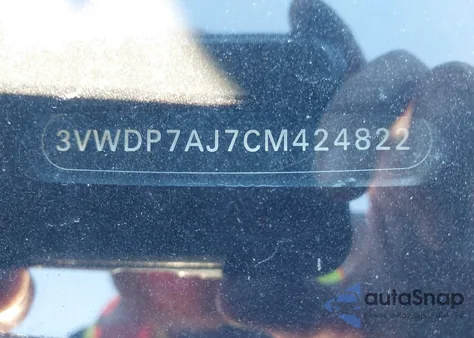 2012 Volkswagen Jetta 2.5L Se из США, поврежденный, VIN 3VWDP7AJ7CM424822